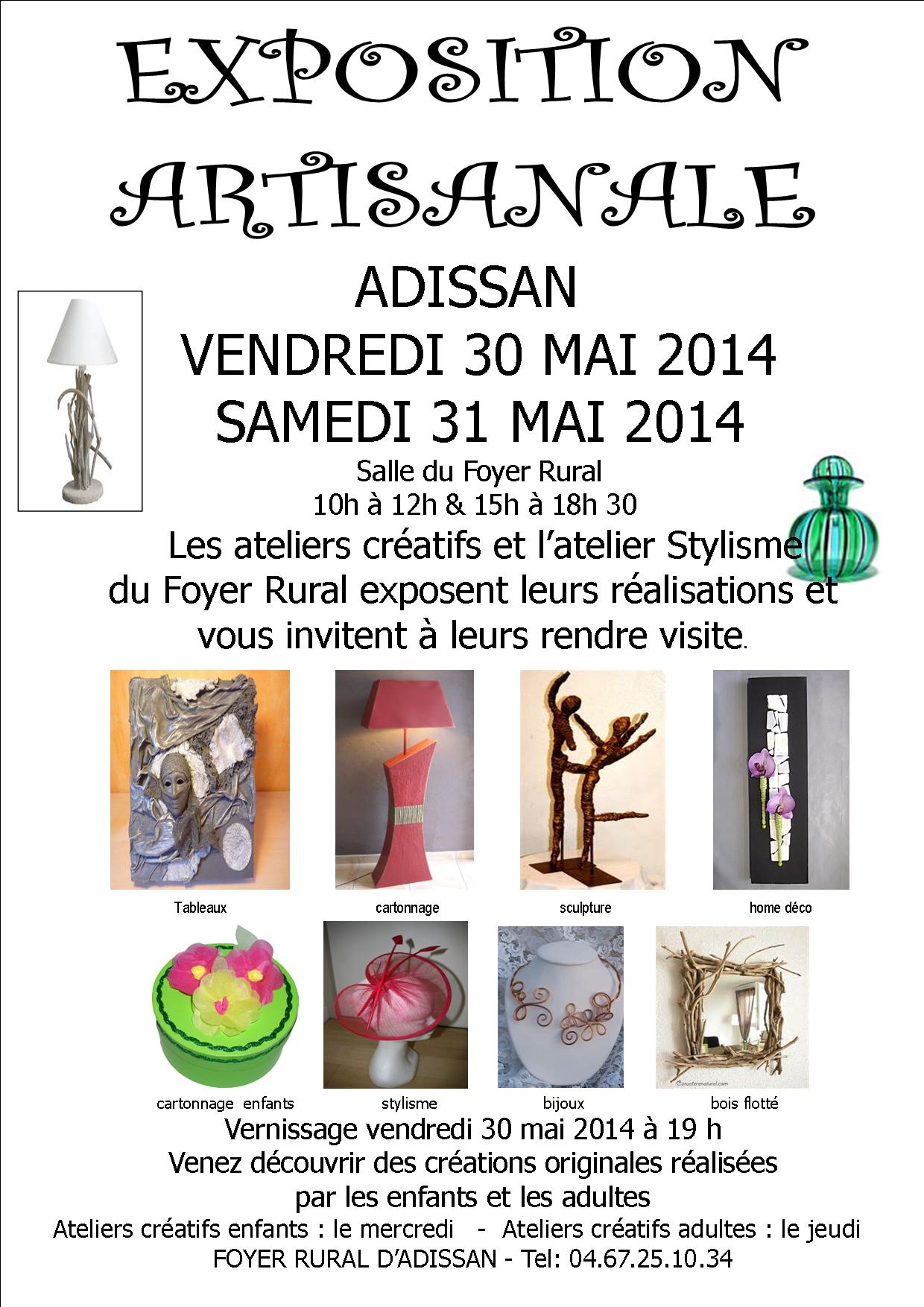 Exposition artisale à Adissan