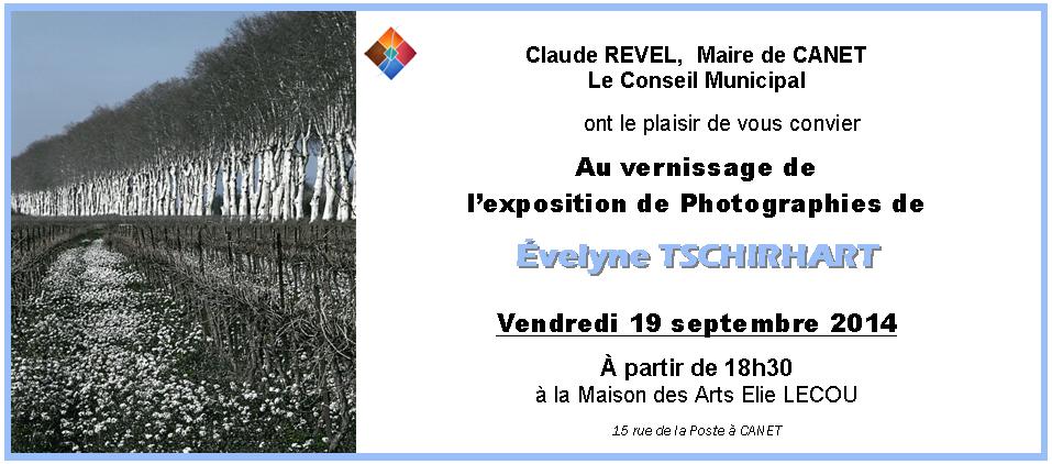 Evelyne Tschirhart expose ses photographies à Canet