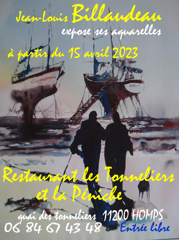 Exposition aquarelles à Homps - 11200