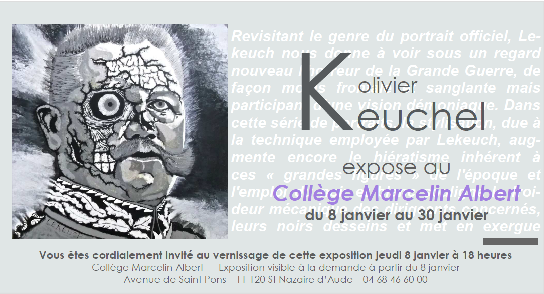 Olivier Keuchel expose son travail sur la guerre de 14/18 à Saint-Nazaire-d'Aude