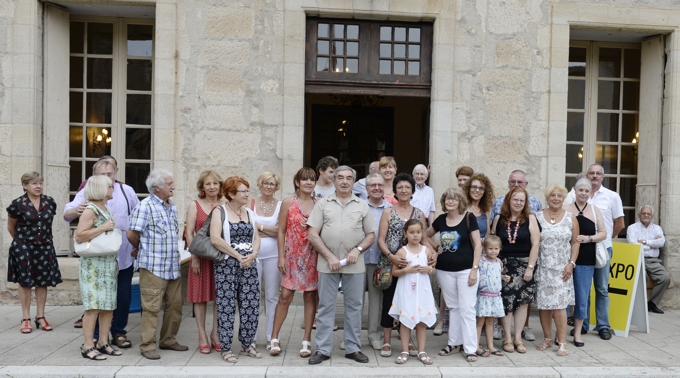 1 août 2014 - Les artistes, le soir du vernissage. 1 août 2014 - Les artistes, le soir du vernissage.