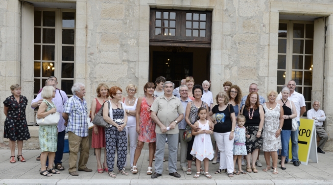 1 août 2014 - Les artistes, le soir du vernissage.