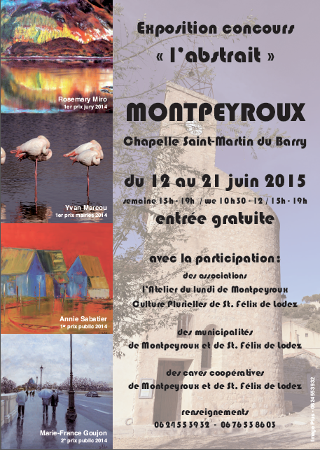 Remise des prix - Exposition concours "l'abstrait" à Montpeyroux