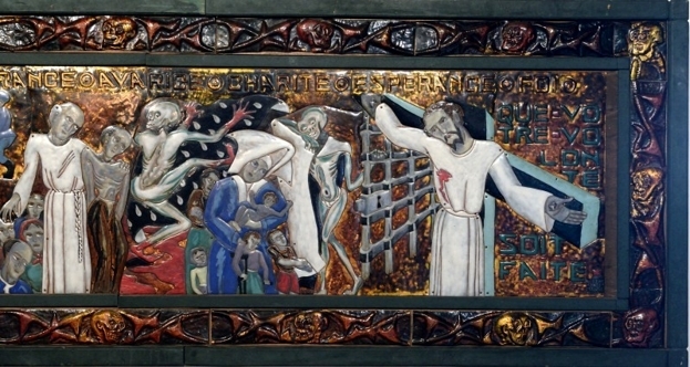 Danse macabre – émail polychrome – 1944-1949 (0,94 m x 6,00 m) - détail - photo Yvan Marcou