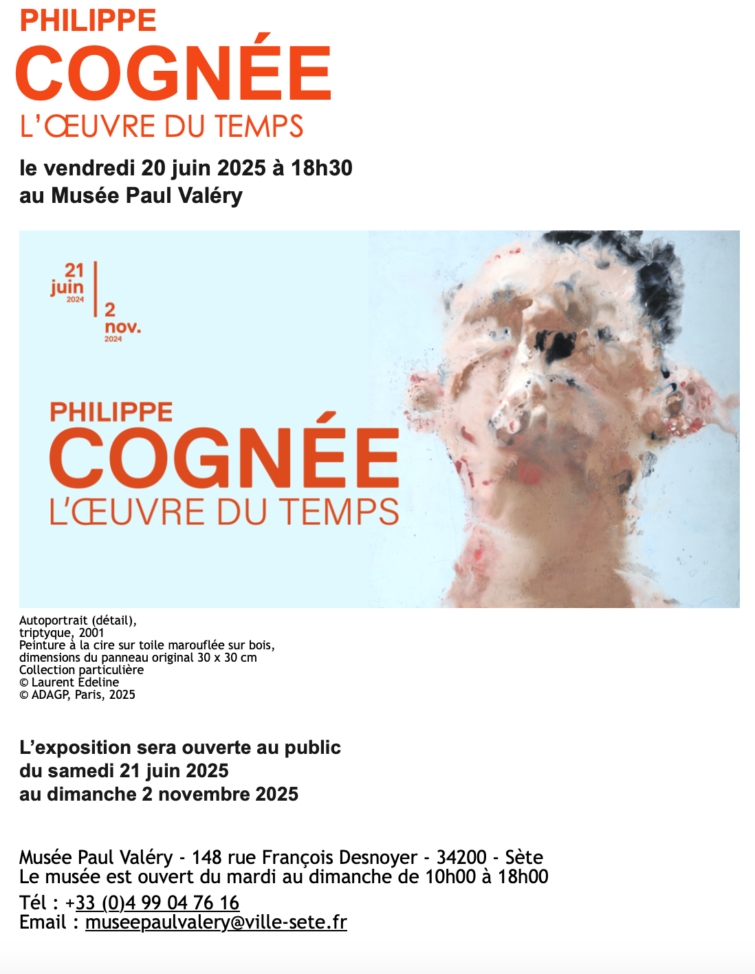 Philippe Cognée - " l'oeuvre du temps "