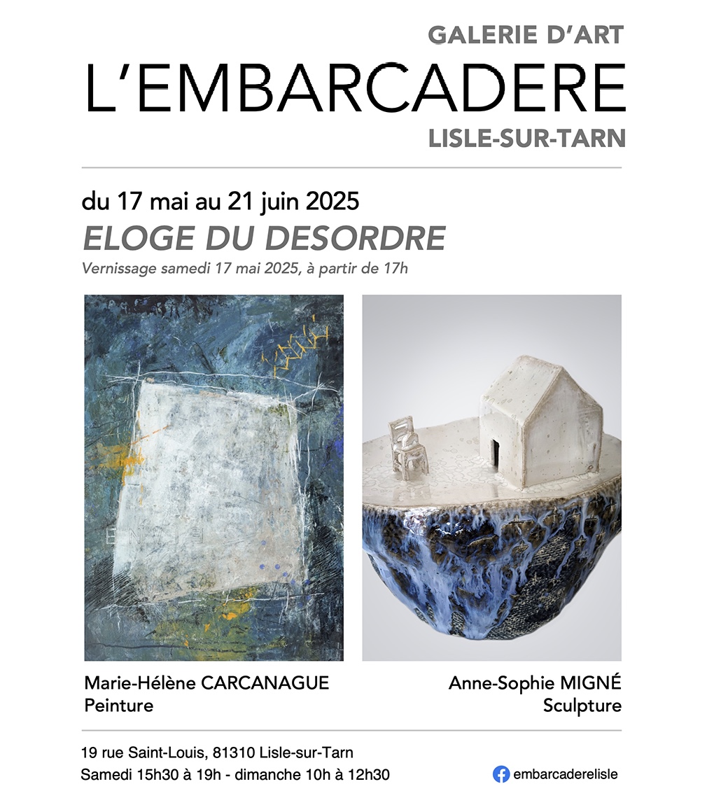 Exposition à la Galerie de l’Embarcadère à Lisle-sur-Tarn