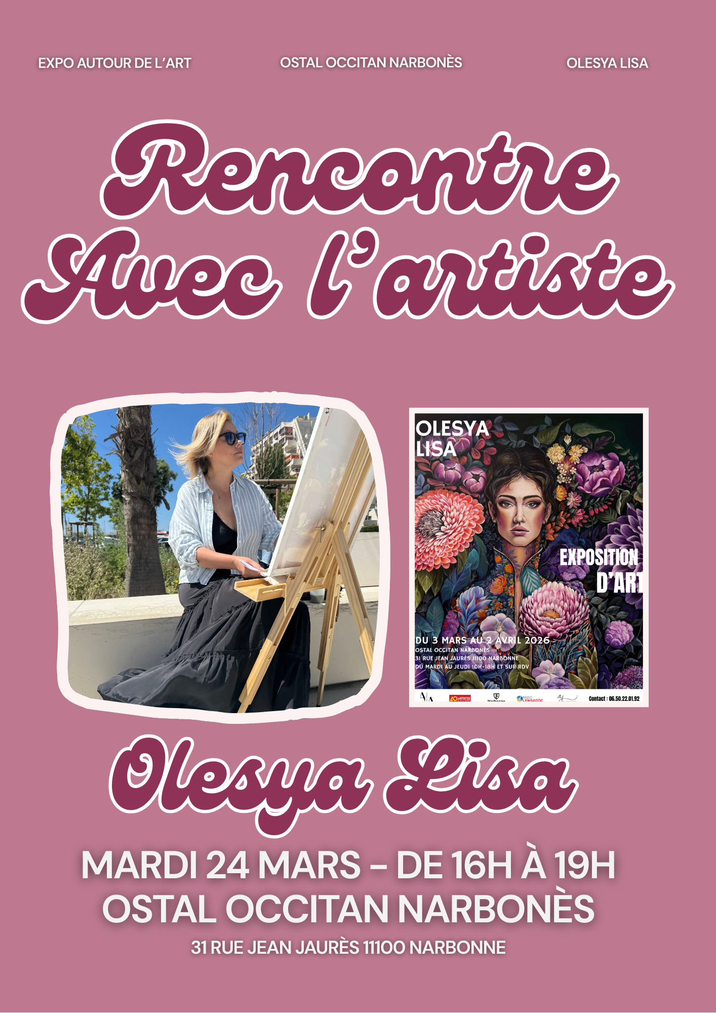 Artiste Montpelliéraine Olesya Lisa - Narbonne