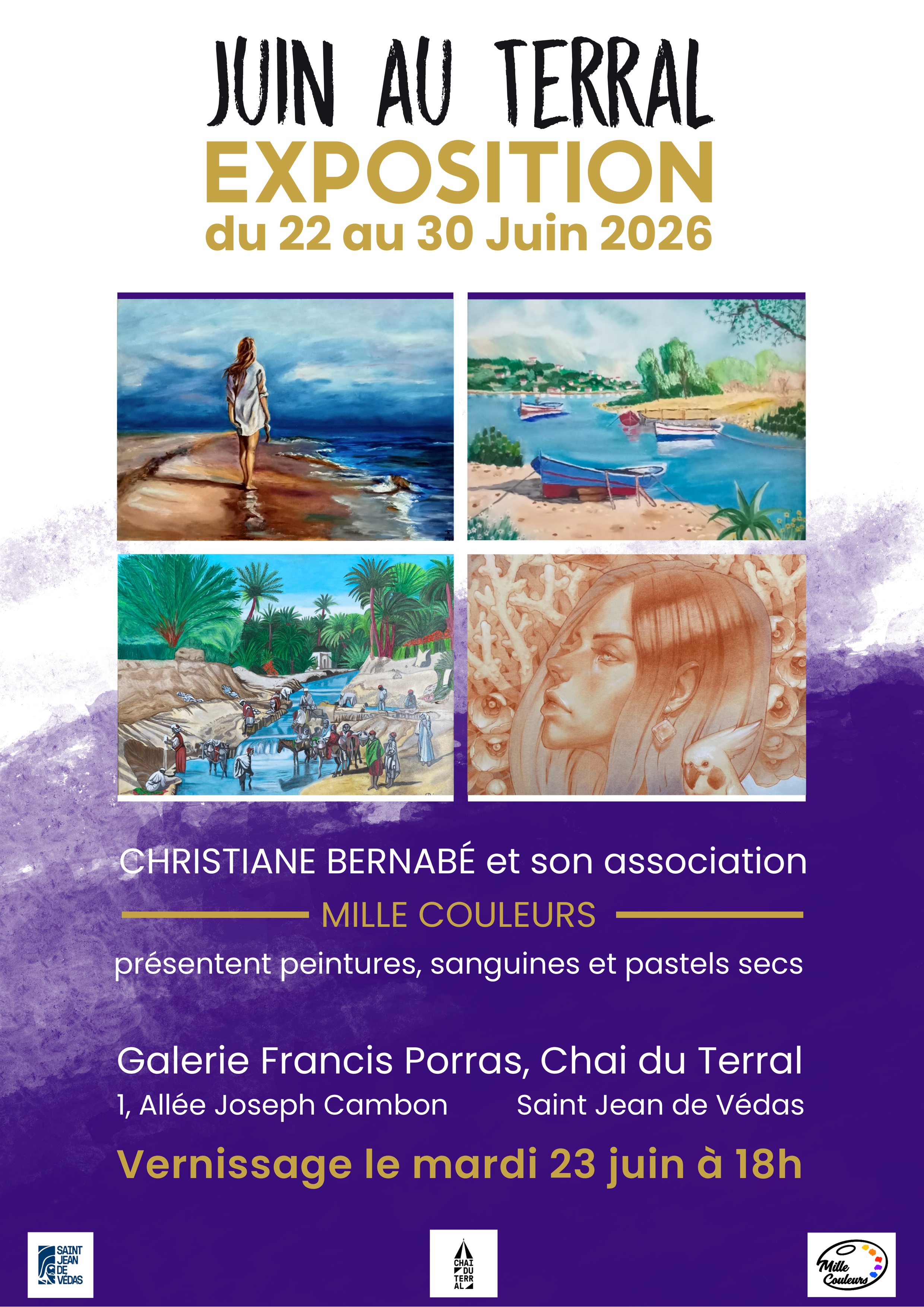 Exposition de Mme BERNABÉ Christiane - Chai du Terral - Saint-Jean-de-Vedas