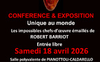 Exposition des chefs-d'oeuvres émaillés de Rober BARRIOT - Pianottoli-Caldarello