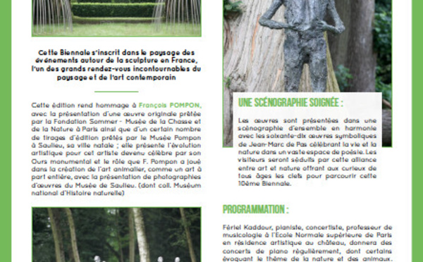 10 ÈME BIENNALE DE SCULPTURE DE BOIS GUILBERT : HOMMAGE À FRANÇOIS POMPON !