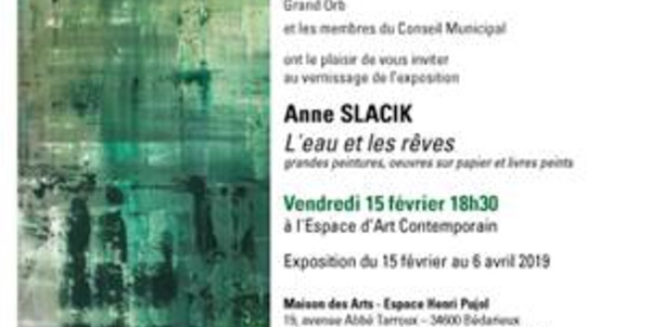 Exposition d'Anne SLACIK  - Espace d'Art Contemporain de la ville de  BÉDARIEUX
