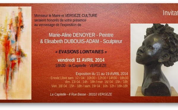 Marie-Aline Denoyer - Peintre &amp; Elisabeth Dubouis-Adam - Sculpteur