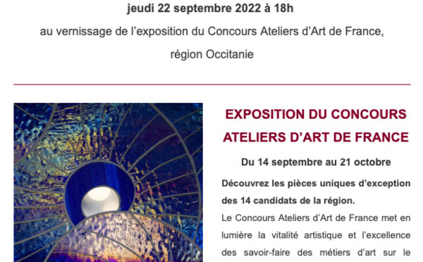 EXPO CONCOURS ATELIERS D'ART DE FRANCE