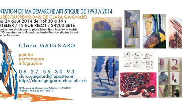 Clara Gaignard expose à Sète