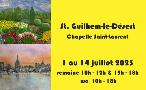 Culture Plurielles a exposé à Saint-Guilhem le Désert