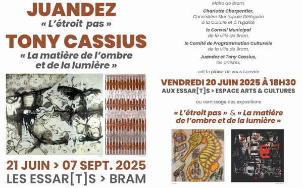 Exposition Juandez et Tony Cassius aux Essarts (11150)