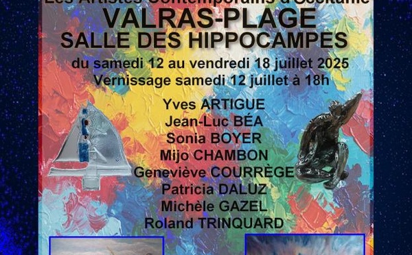 7 artistes de l'ACO, Artistes Contemporains d'Occitanie - Valras-Plage