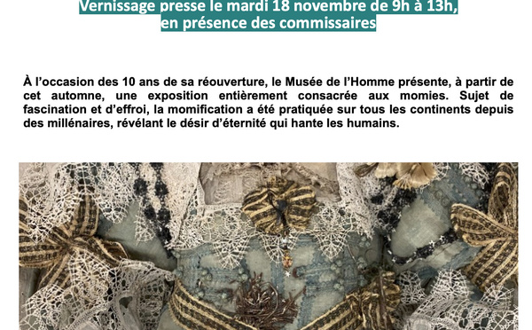 Exposition "Momies" au musée de l'Homme - Paris