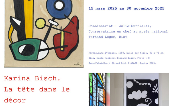 Musée Fernand Léger _    Léger, peintre de la couleur  //  Karina Bisch, la tête dans le décor -Biot