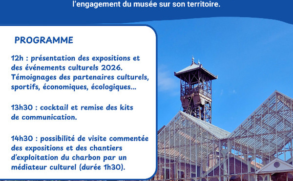 Saison culturelle 2026 au Centre Historique Minier - Lewarde