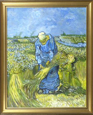 005-La paysanne bottelant des gerbes de blé-AA.jpg