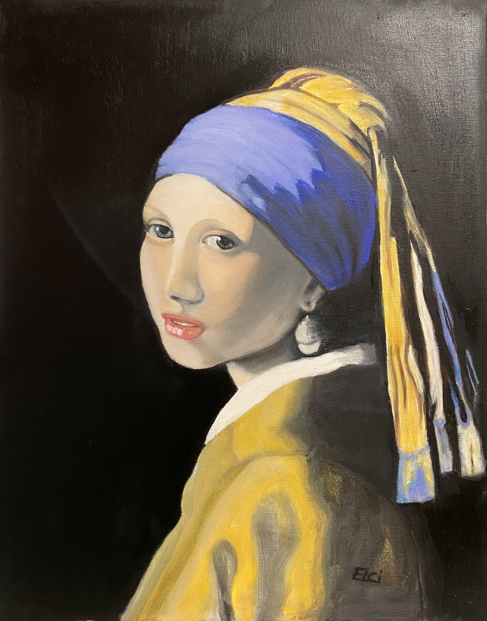 122-La jeune fille à la perle - Eliane CIANNI-A 122-La jeune fille à la perle - Eliane CIANNI-A