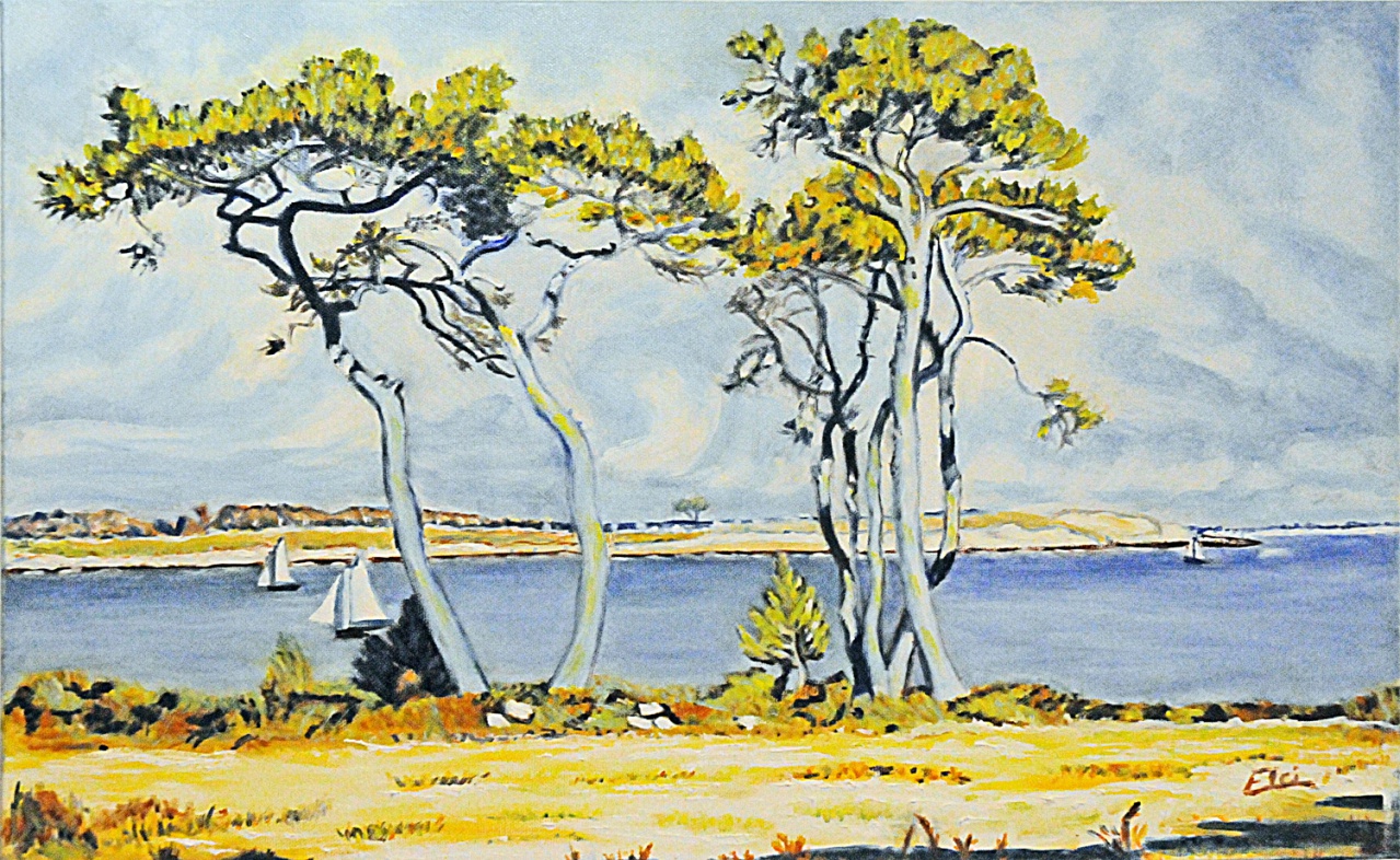 127 - Pins maritimes - Huile - Éliane CIANNI - A 127 - Pins maritimes - Huile - Éliane CIANNI - A