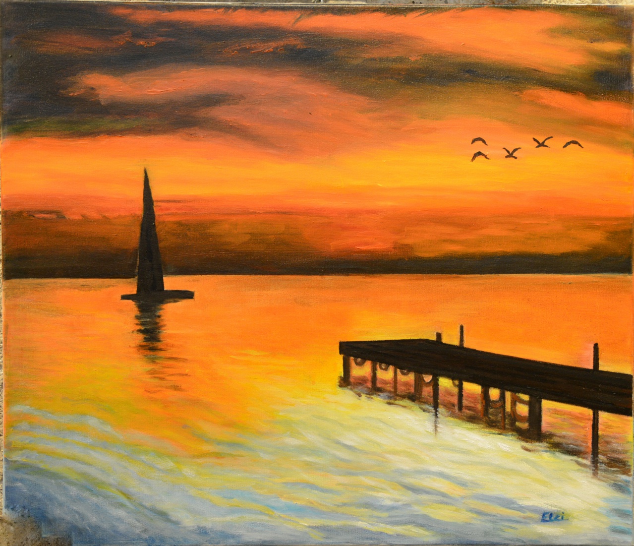 128 - L'évasion - Huile - Éliane CIANNI 128 - L'évasion - Huile - Éliane CIANNI