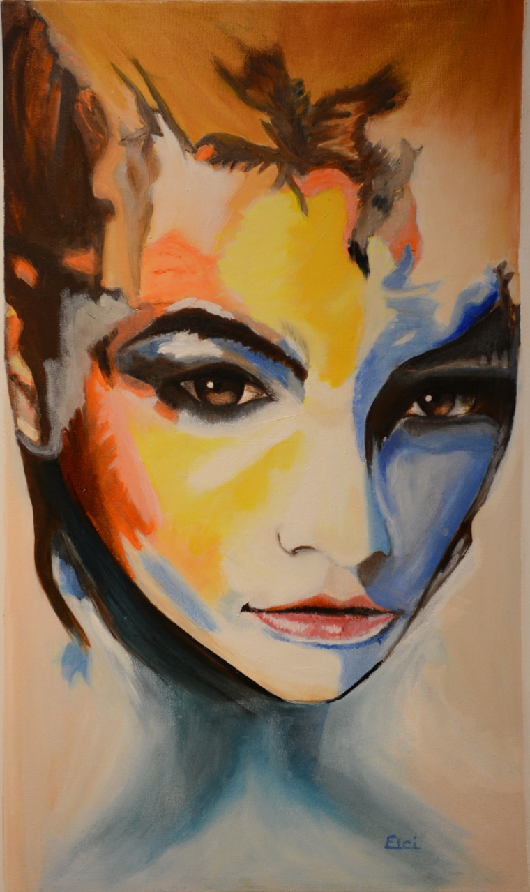 129 - La malicieuse - Huile - Éliane CIANNI 129 - La malicieuse - Huile - Éliane CIANNI