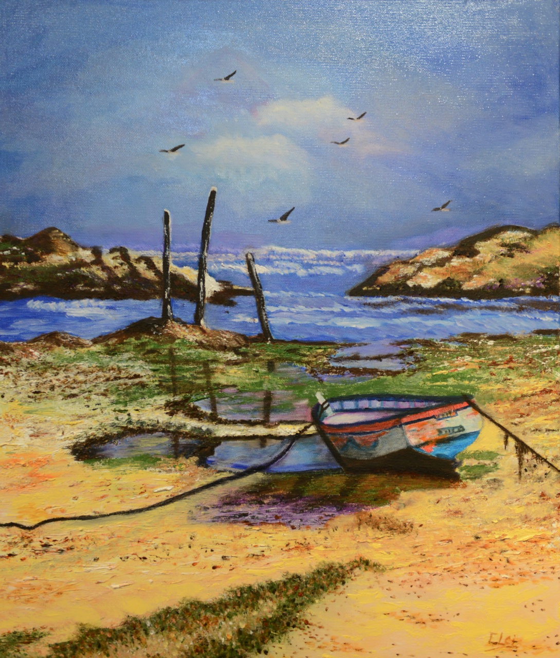 131 - Coin de Bretagne - Huile - Éliane CIANNI 131 - Coin de Bretagne - Huile - Éliane CIANNI