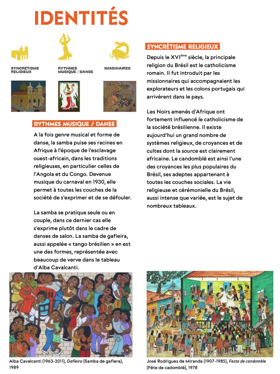 Identités - Religieux : Rythmes Danses : Imaginaire Identités - Religieux : Rythmes Danses : Imaginaire