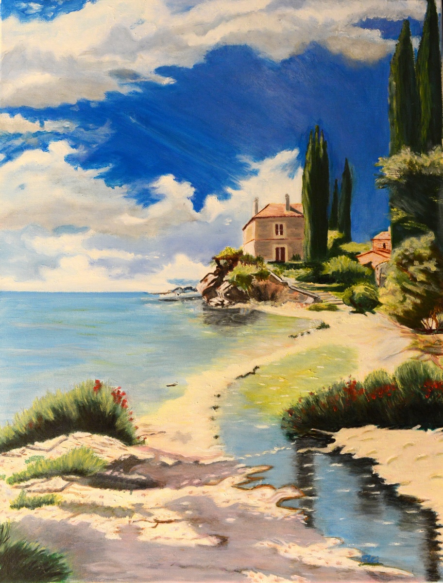 132 - Bord de mer en Toscane - Eliane Cianni 132 - Bord de mer en Toscane - Eliane Cianni