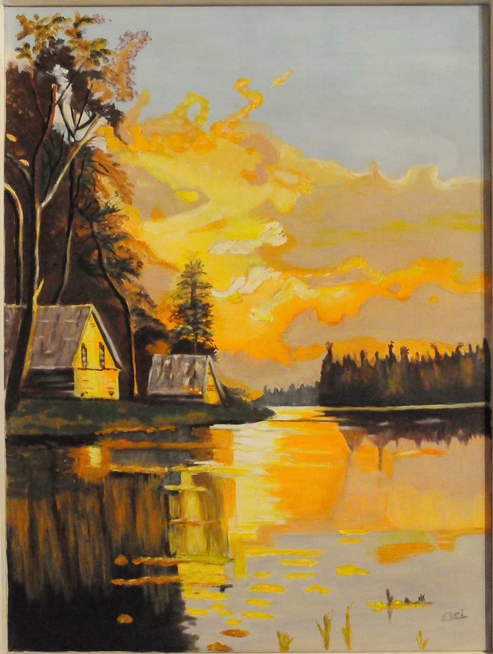 138-Ma cabanne au bord de l'eau - Éliane CIANNI 138-Ma cabanne au bord de l'eau - Éliane CIANNI