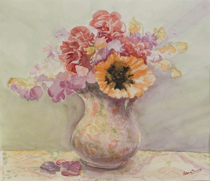 012-Vase aux fleurs-Marie-France Goujon