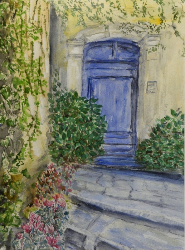 024-La porte bleue - Marie-France Goujon