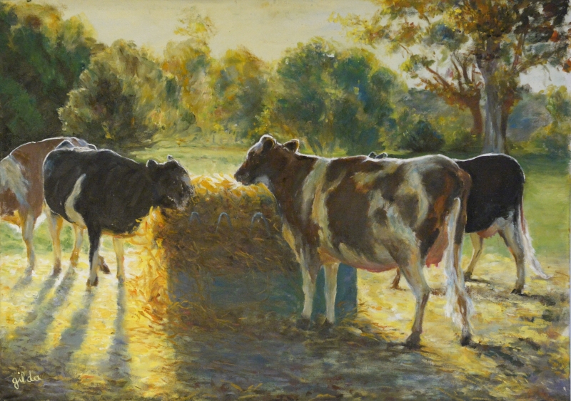 079-Les vaches (d'après original) - Marie-France Goujon