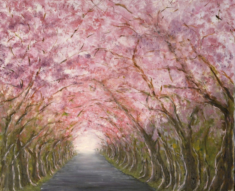 087-Allée rose - Marie-France Goujon 087-Allée rose - Marie-France Goujon