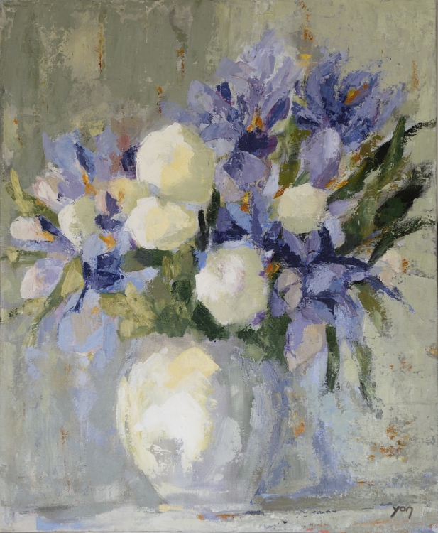 020-Iris et roses de Noël - Jacqueline YON 020-Iris et roses de Noël - Jacqueline YON