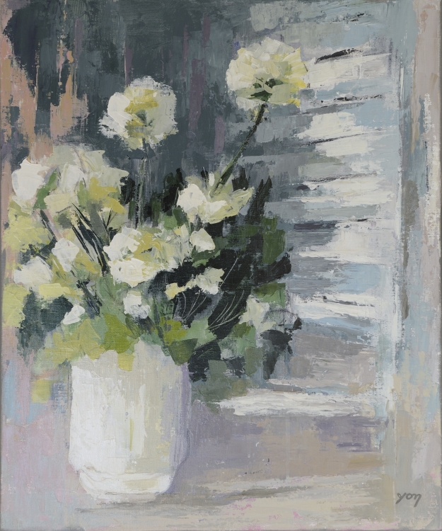 026-Bouquet vert et blanc - Jacqueline YON 026-Bouquet vert et blanc - Jacqueline YON