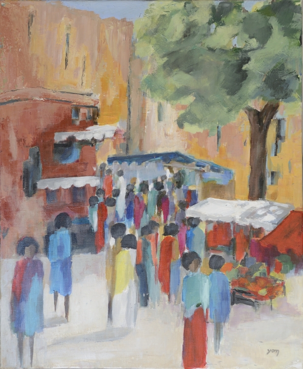 037-Jour de marché - Jacqueline YON