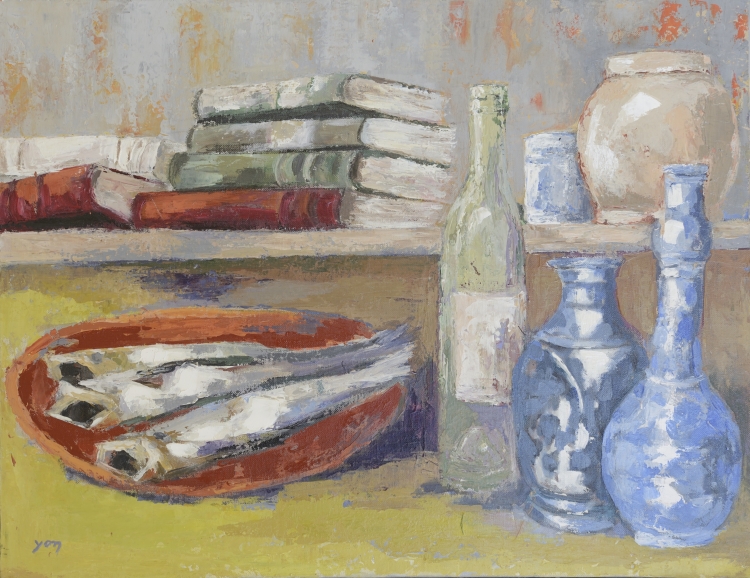 043-Nature morte aux harengs - Jacqueline YON 043-Nature morte aux harengs - Jacqueline YON