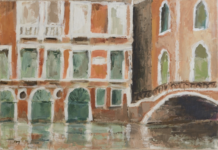 059 - Canal à Venise - Jacqueline YON 059 - Canal à Venise - Jacqueline YON